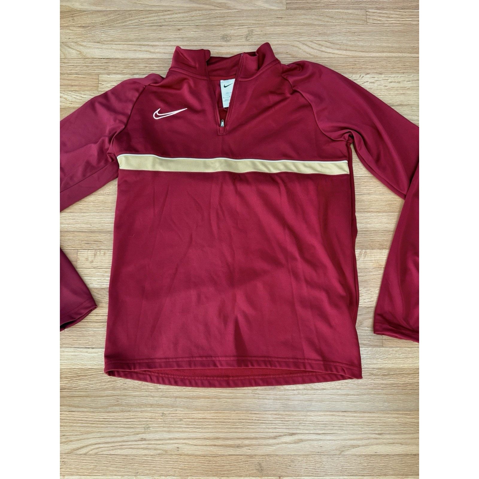Nike Nike Dri Fit Men's 1/4 zip Pullover Gym Long Sleeve Medium Size US M / EU 48-50 / 2 - 2 Thumbnail