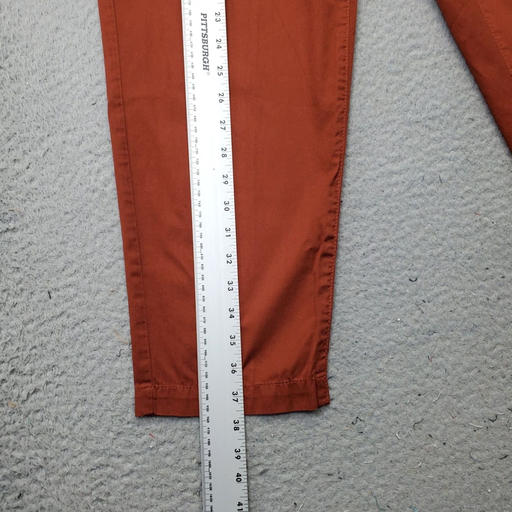 Loft LOFT Womens Red Comfort Fit Straight Leg Trouser Pants Size S with Drawstring Waist Size 28" / US 6 / IT 42 - 4 Thumbnail