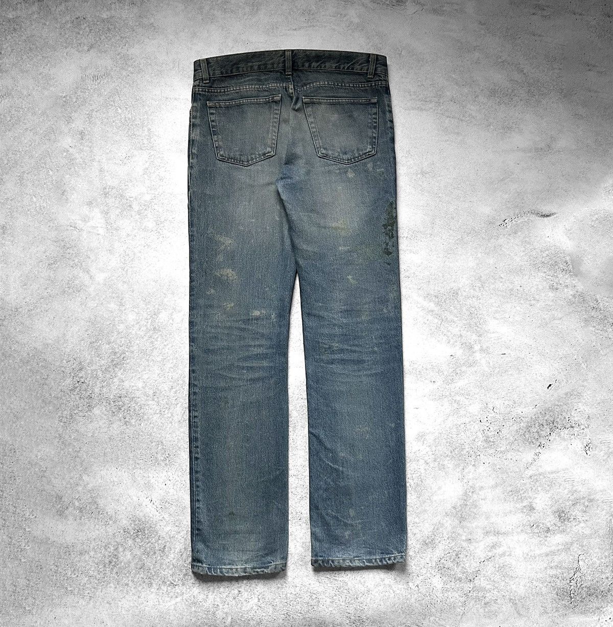 Helmut Lang × Vintage Helmut Lang SS2000 Green Painter Denim Size US 34 / EU 50 - 3 Thumbnail