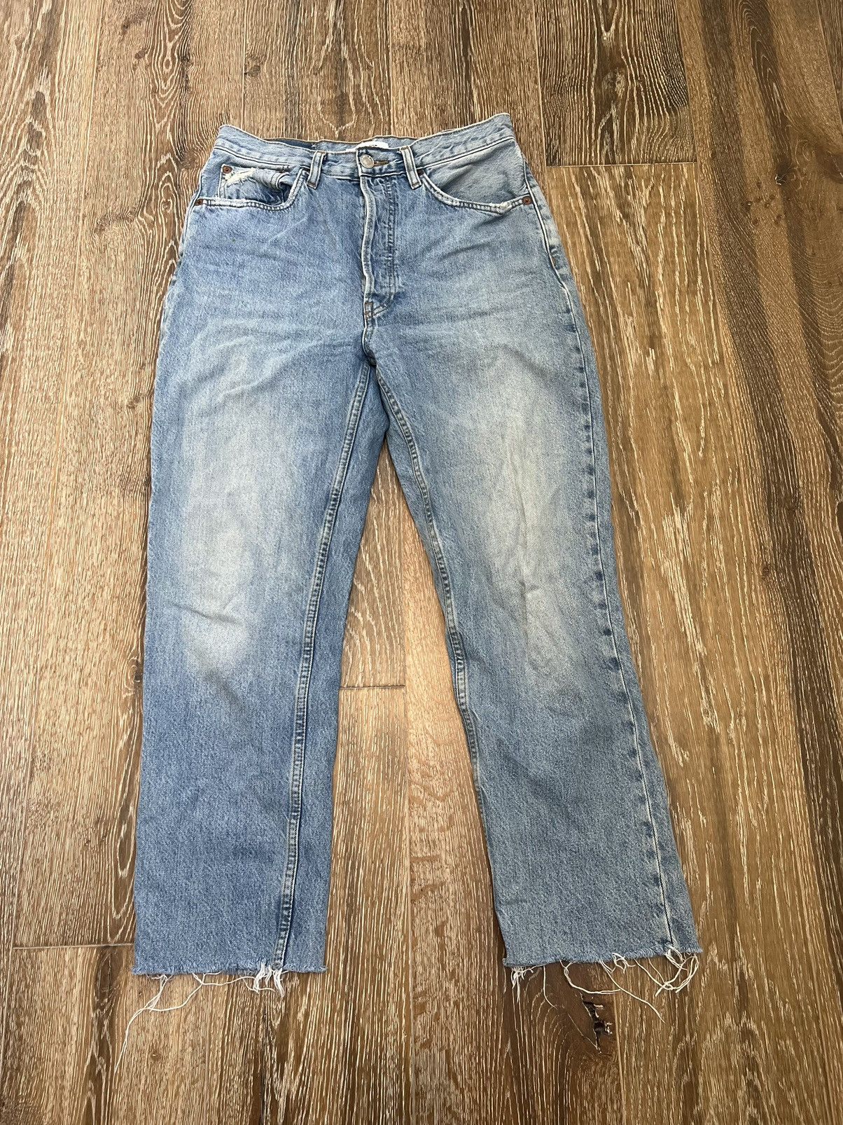 RE/DONE Re/done 70’s ultra high rise stove pipe jeans Size US 28 / EU 44 - 1 Thumbnail