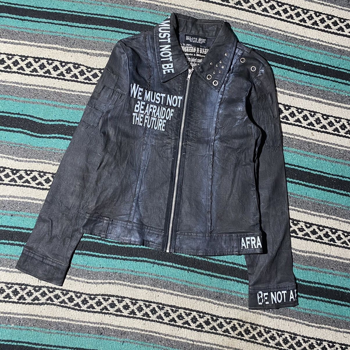 If Six Was Nine Rockers H Baby Black Horn Biker Leather Jacket Size US M / EU 48-50 / 2 - 4 Thumbnail