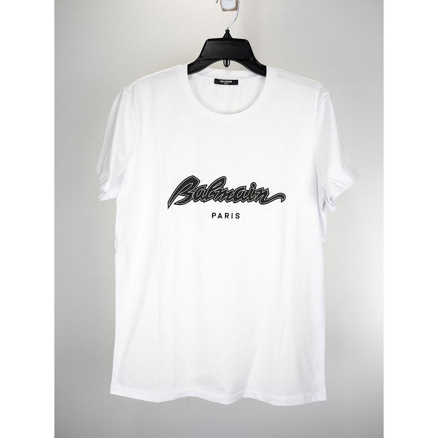 Balmain o1rshd1 Classic Logo T-Shirt in White Size US M / EU 48-50 / 2 - 1 Thumbnail
