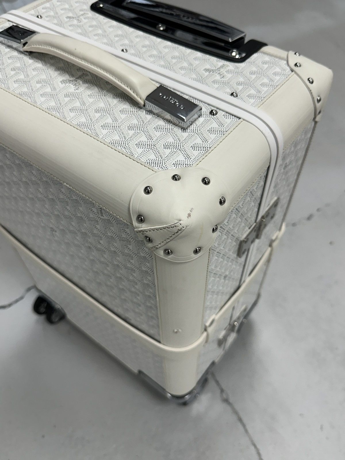 Goyard Goyard Bourget PM Trolley Suitcase White 23L Size ONE SIZE - 8 Thumbnail