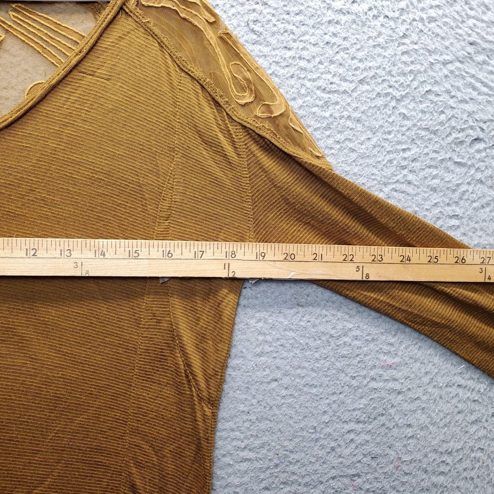 Free People Free People Thermal Top Womens XS Brown High Low Slit Deep V Neck Lace Back Shirt Womens XS Brown Slit Back 90s Outdoor Casual Mens? Size XS / US 0-2 / IT 36-38 - 6 Thumbnail