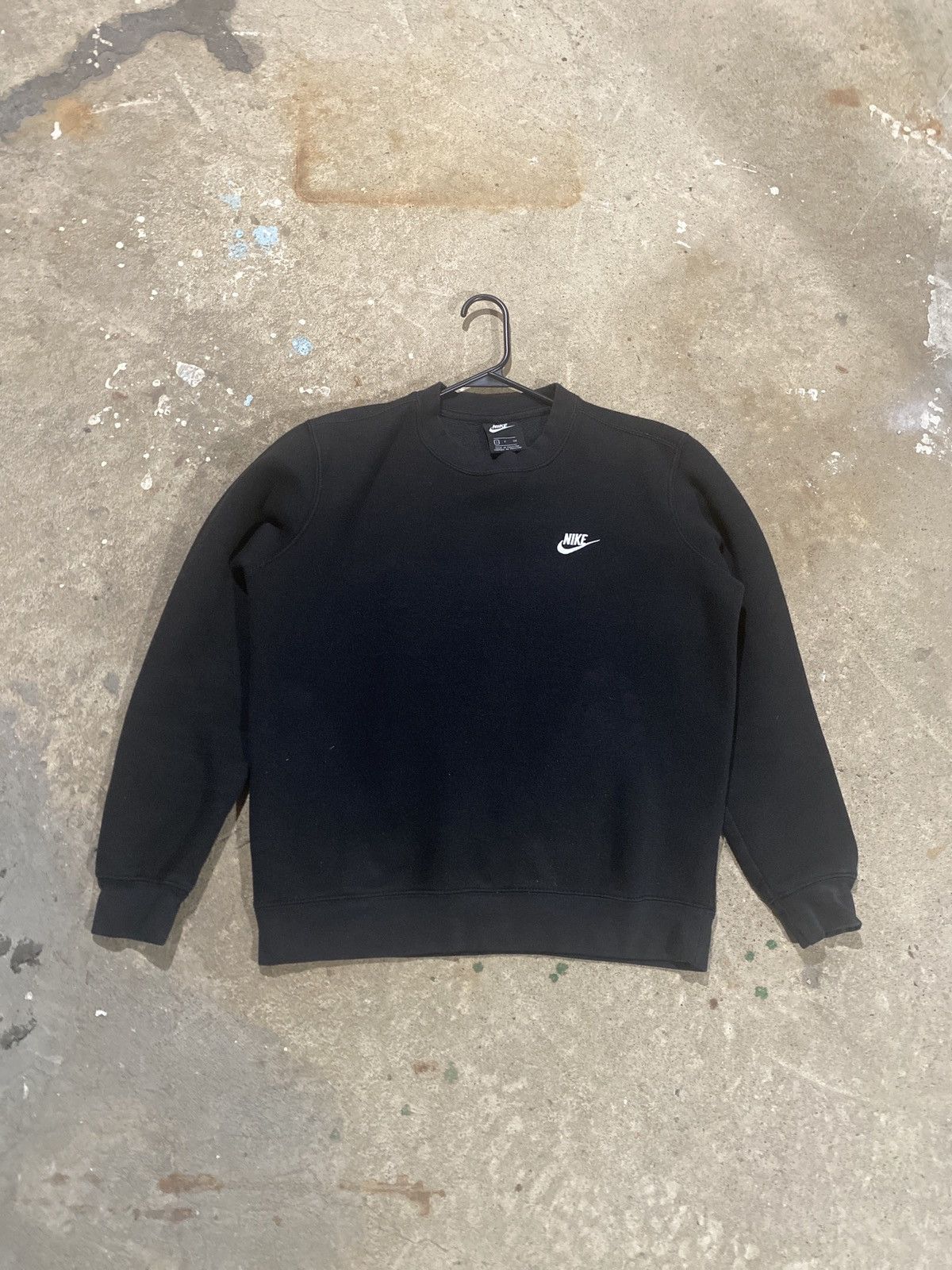 Japanese Brand × Nike × Vintage Black Nike Logo Crew Neck Size US S / EU 44-46 / 1 - 1 Thumbnail