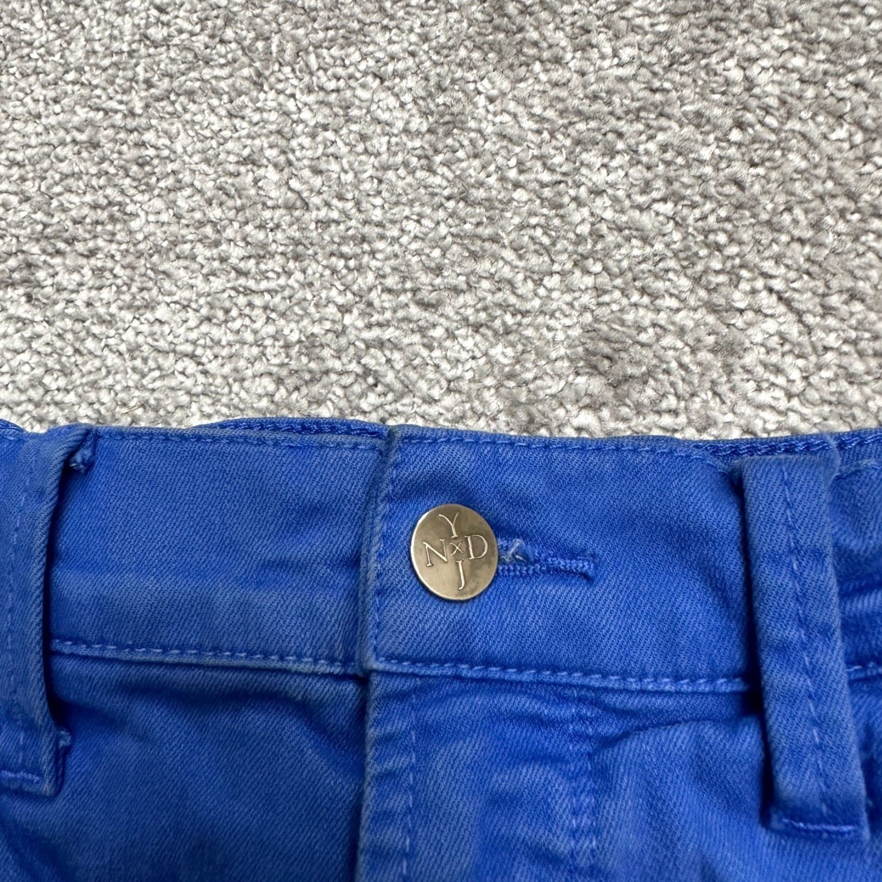 NYDJ NYDJ Crop Denim Jeans Womens 2 Royal Blue Mid Rise Casual Straight Leg 28x20 Size 26" / US 2 / IT 38 - 3 Thumbnail