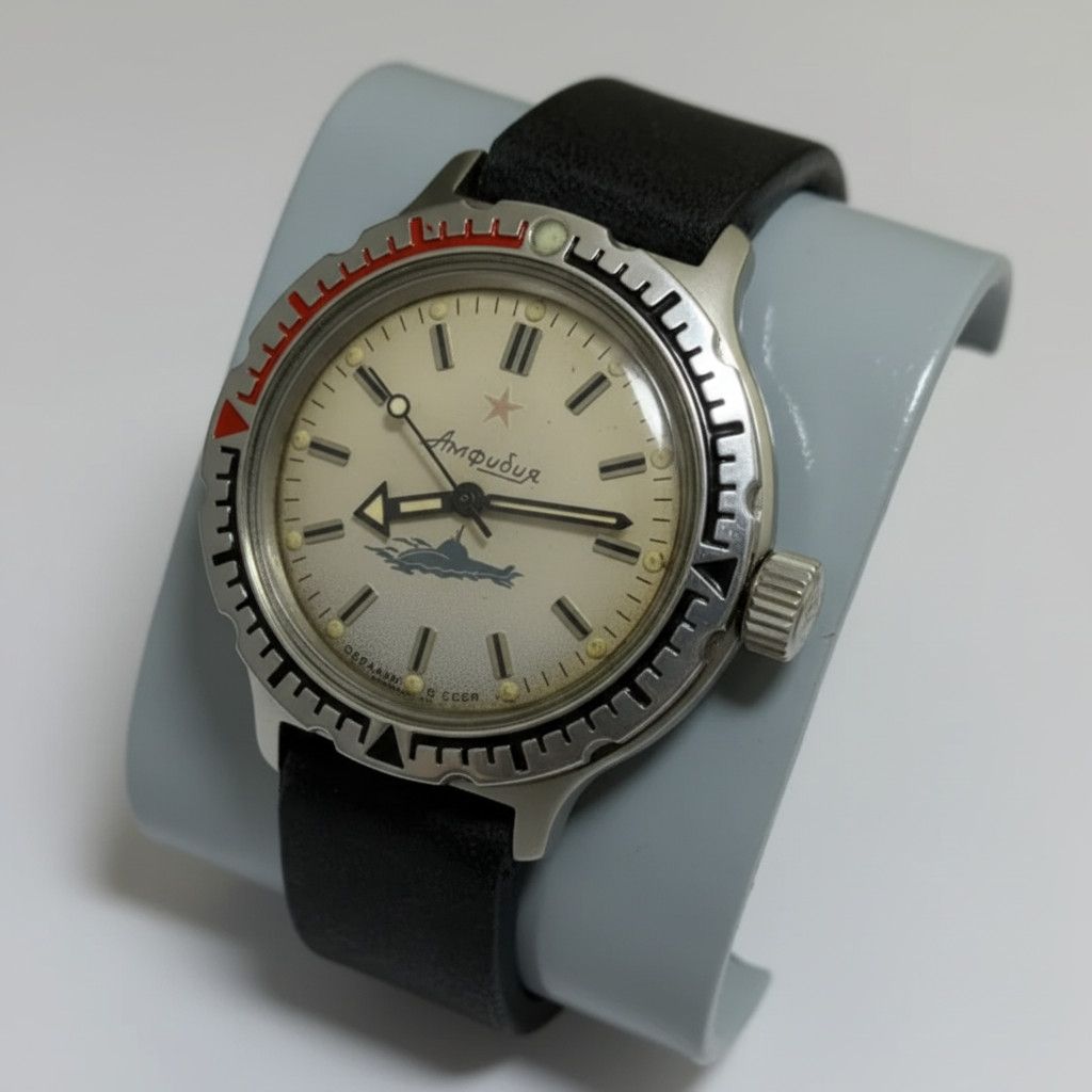Vintage Vostok Amphibia Mechanical Diver Men's Watch Red Star 661 Size ONE SIZE - 1 Thumbnail