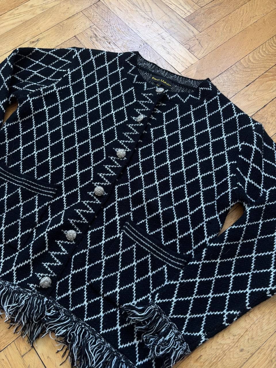 Other Frank Usher womens cardigan wool designer vintage Size S / US 4 / IT 40 - 3 Thumbnail