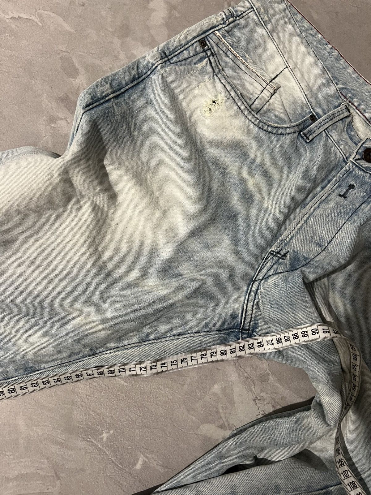 Japanese Brand Underground Light Blue Faded Jean / Slim Sexy Fit Retro Size US 34 / EU 50 - 10 Thumbnail