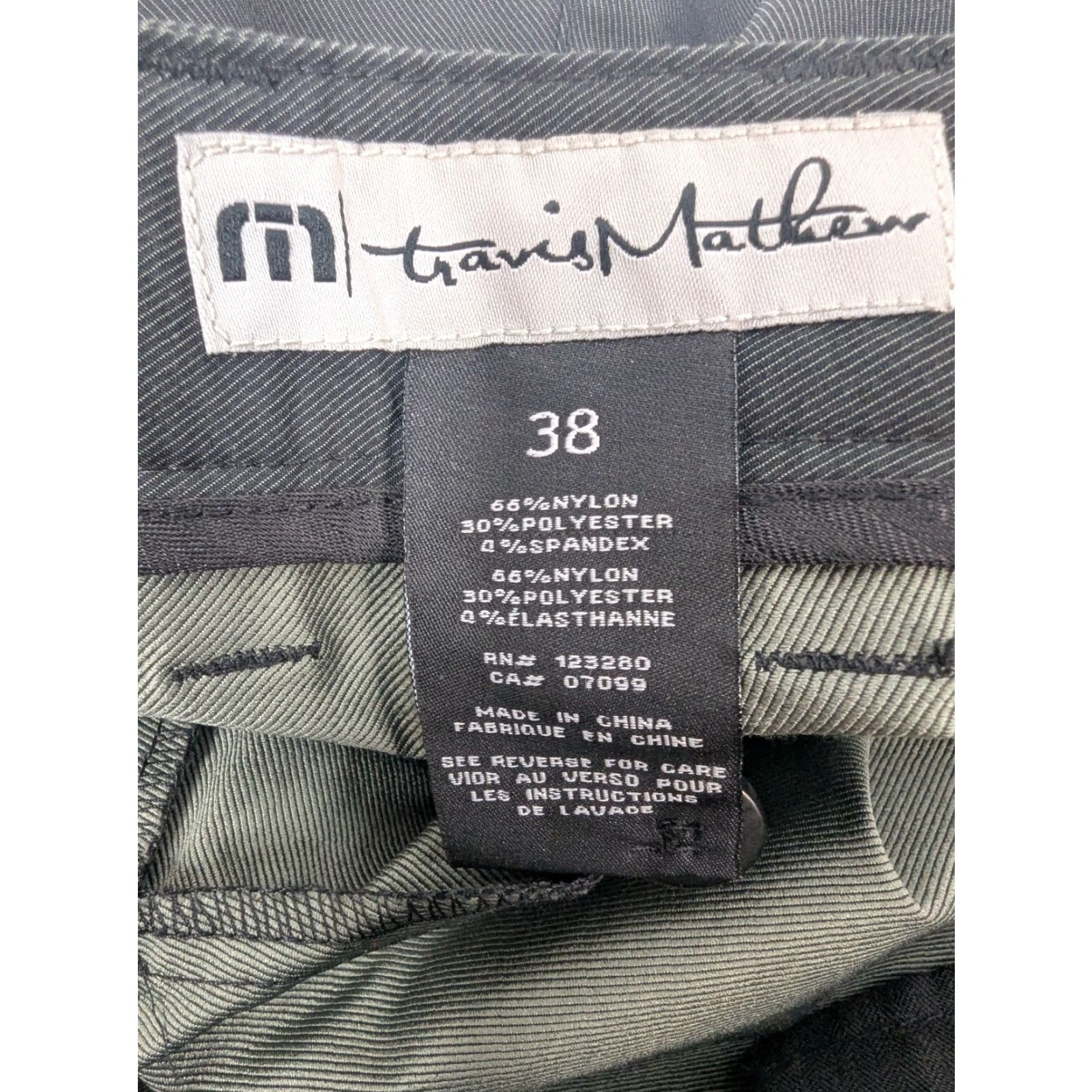 TravisMathew Travis Mathew Dark Grey Flat Front Performance Golf Mens Shorts 38 Nylon 72126 Size US 38 / EU 54 - 7 Thumbnail