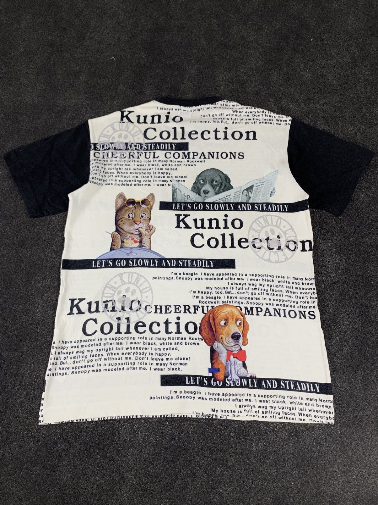 Japanese Brand Vintage Kunio Collection All-Over Print V-Neck T-Shirt Size US M / EU 48-50 / 2 - 6 Thumbnail
