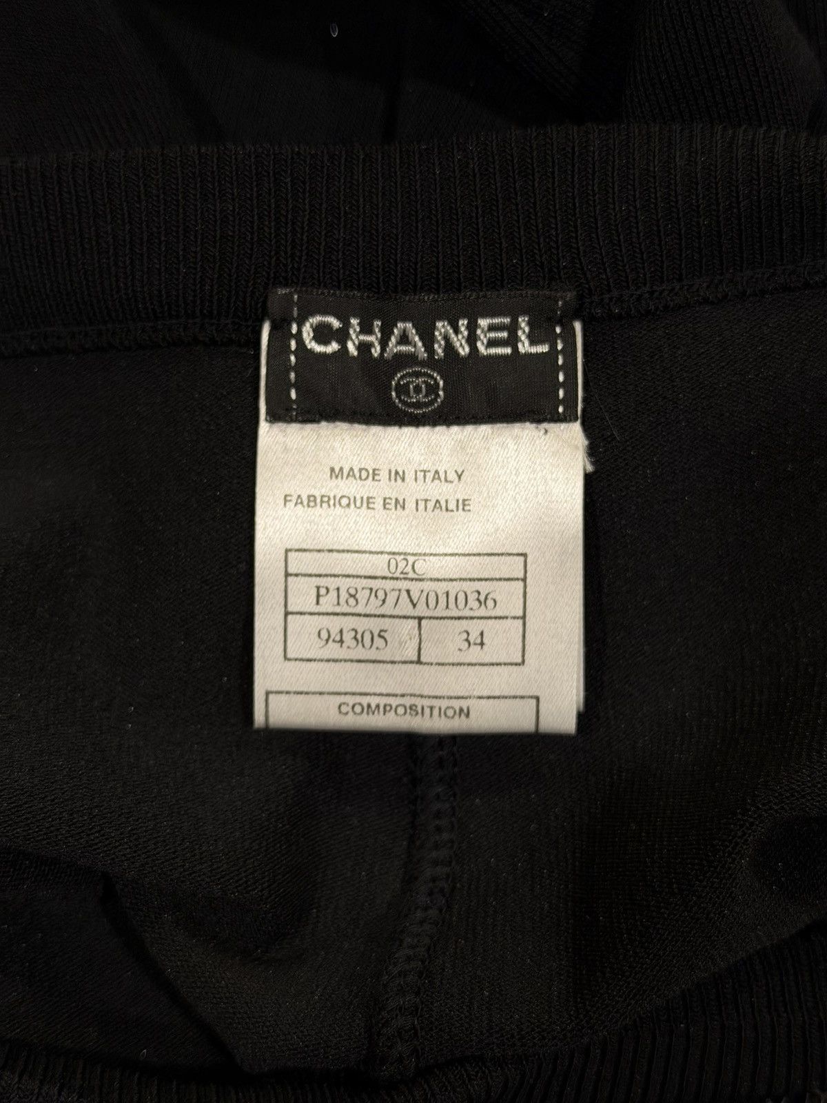 Chanel Chanel Skinny Leg Spandex Black CC Logo Pants Size 25" / US 0 / IT 36 - 9 Thumbnail