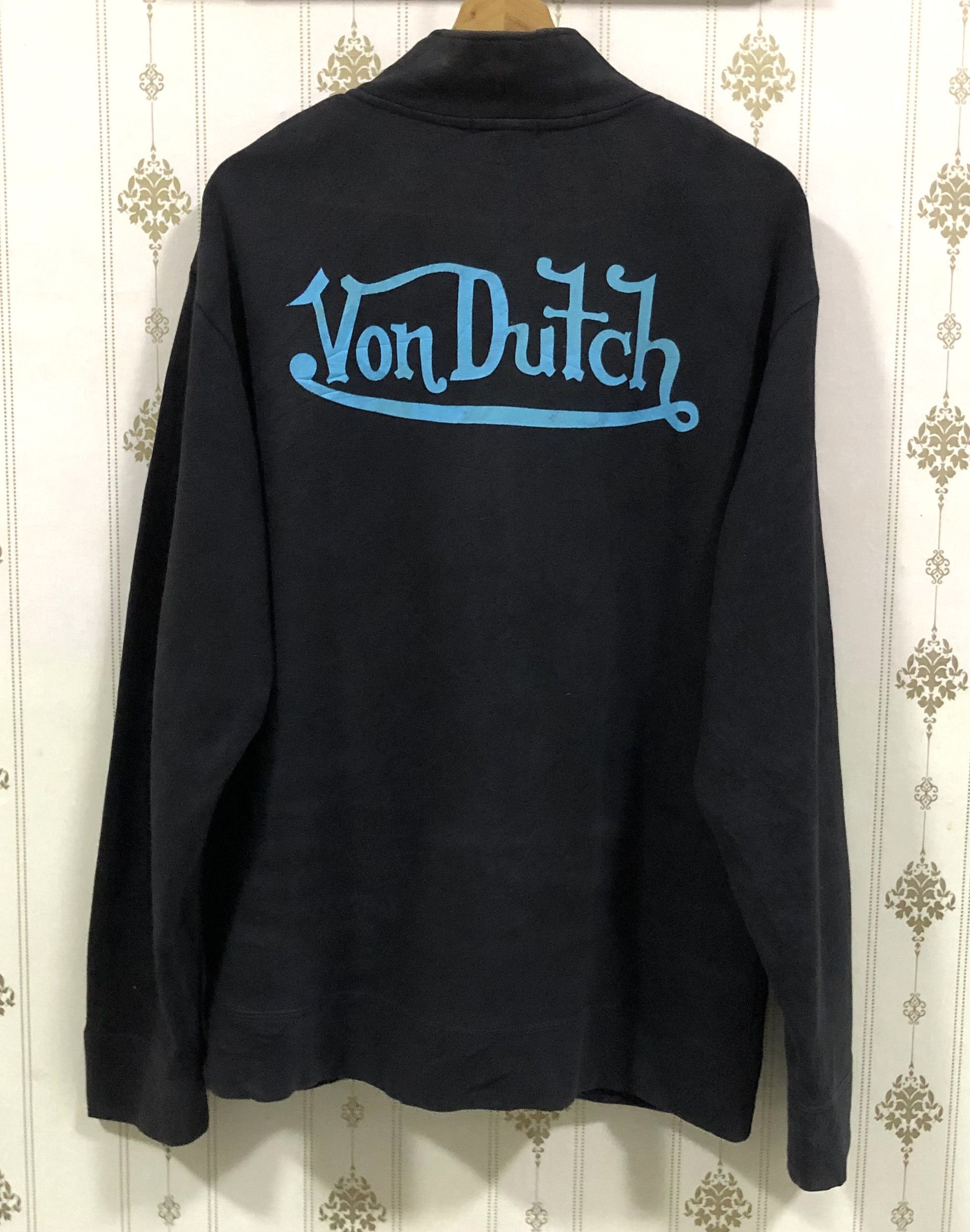 Von Dutch Vintage Von Dutch Patch Logo Sweater Jacket Size US M / EU 48-50 / 2 - 3 Thumbnail