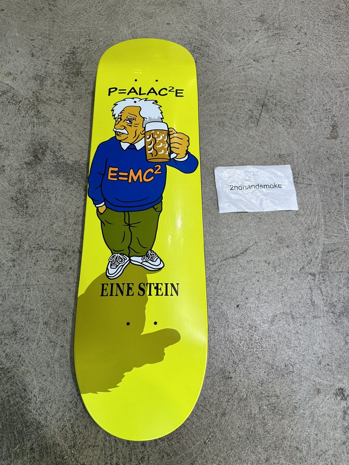 image of Palace Eine Stein 8.1 Skateboard Deck in Yellow, Men's