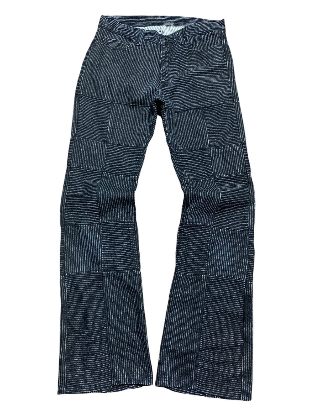 Hysteric Glamour Flare jeans The difference Ruppert patchwork striped Size US 31 - 2 Thumbnail