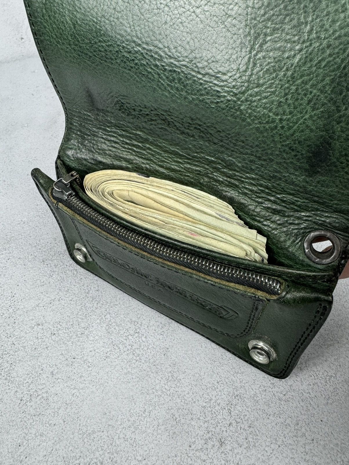 Chrome Hearts Chrome Hearts Vintage Green Plus Snap Wallet Size ONE SIZE - 6 Thumbnail