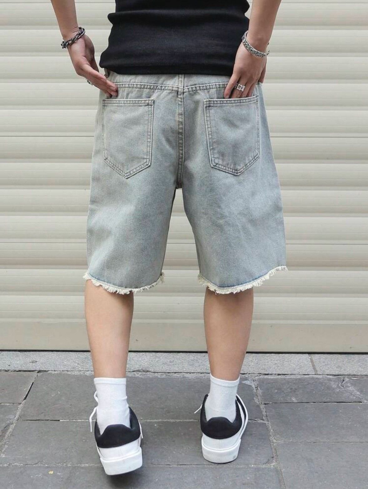 Other × Vintage Manfinity EMRG Men's Pocket Distressed Frayed Edge Casual Size US 40 / EU 56 - 2 Thumbnail