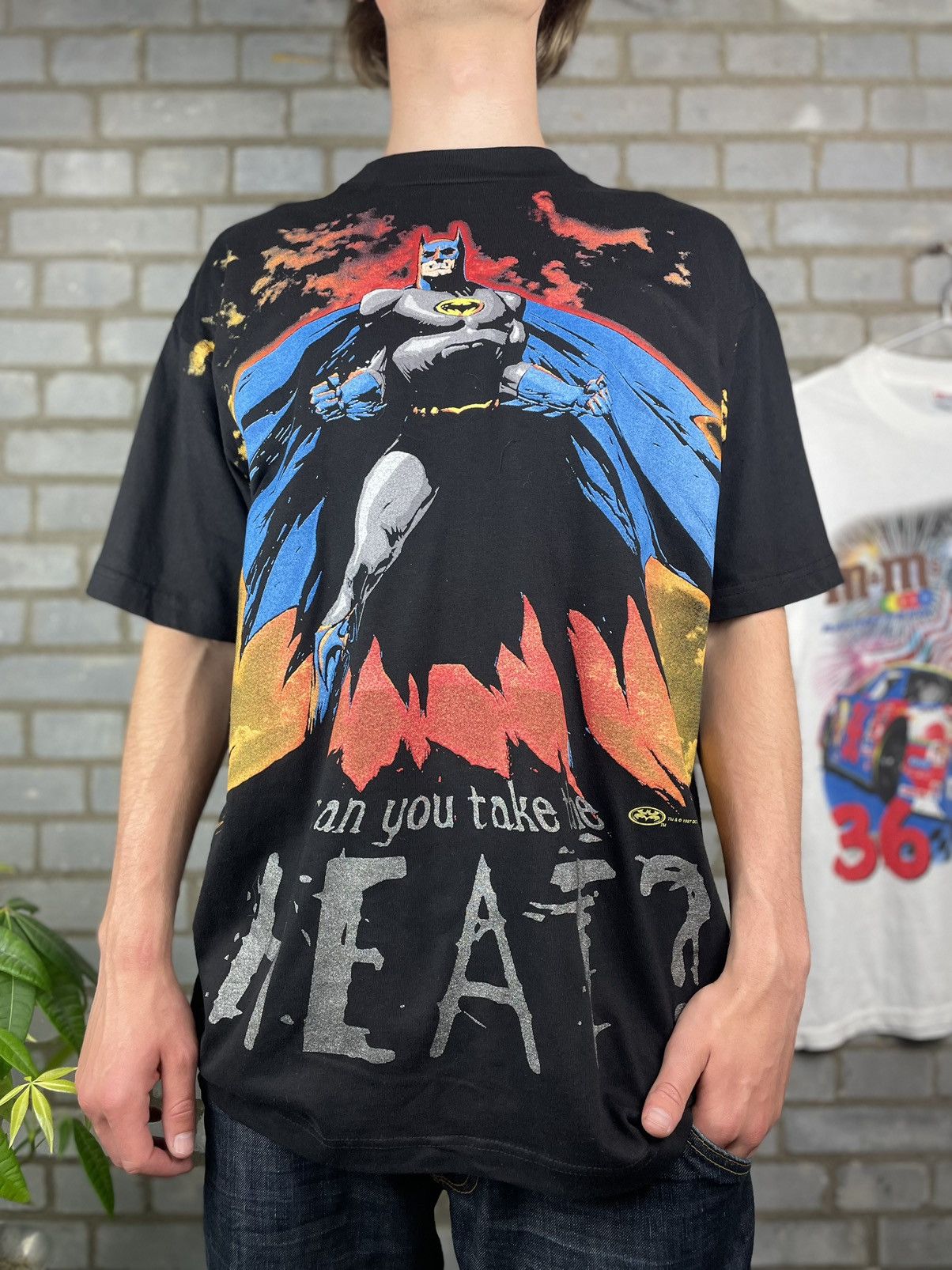 DC Comics × Vintage Batman & Robin 1997 DC Comics vintage Marvel Y2K T-shirt Size US L / EU 52-54 / 3 - 3 Thumbnail