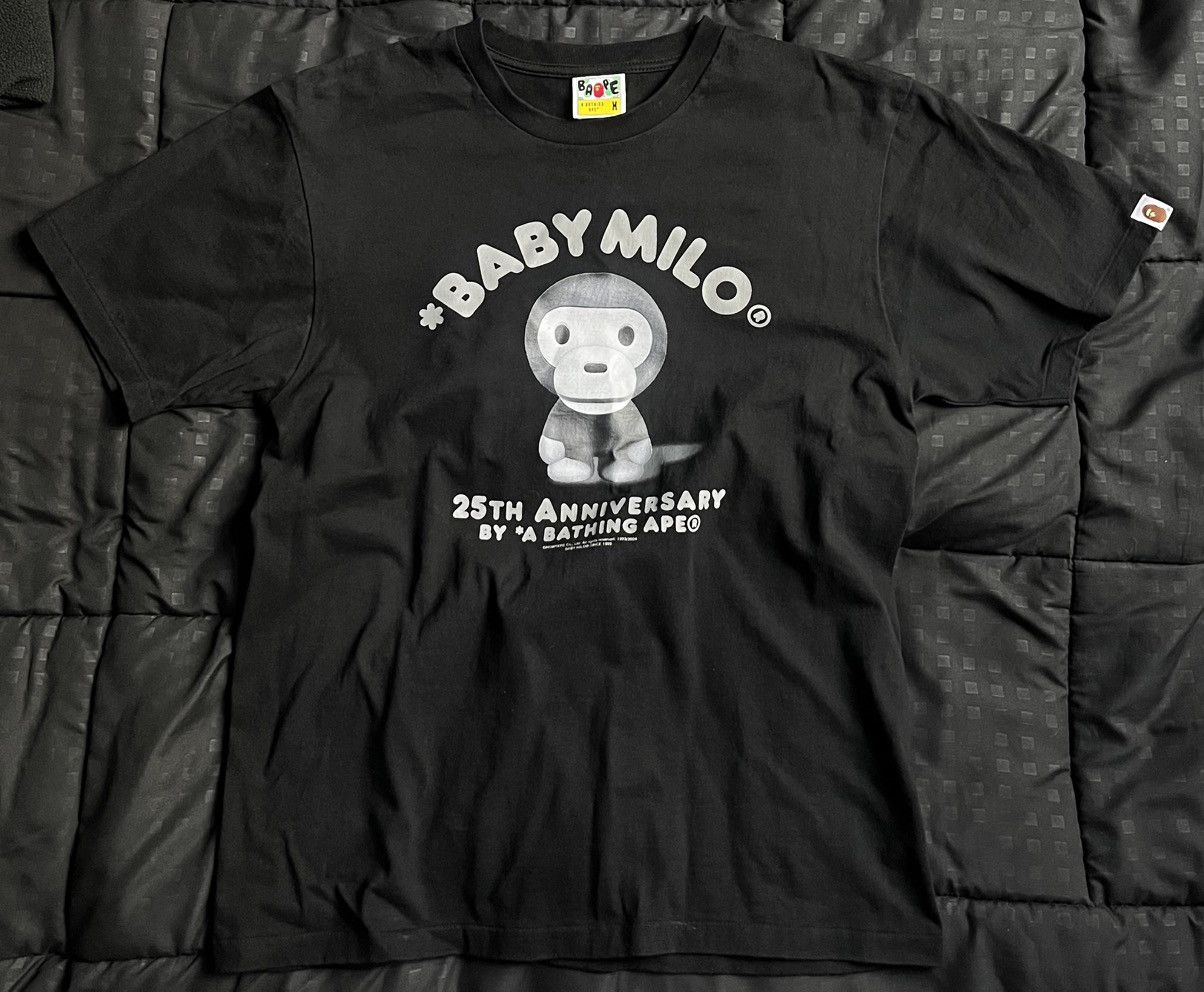 Bape Black BAPE 25th Anniversary Baby Milo T-shirt Size US M / EU 48-50 / 2 - 1 Thumbnail