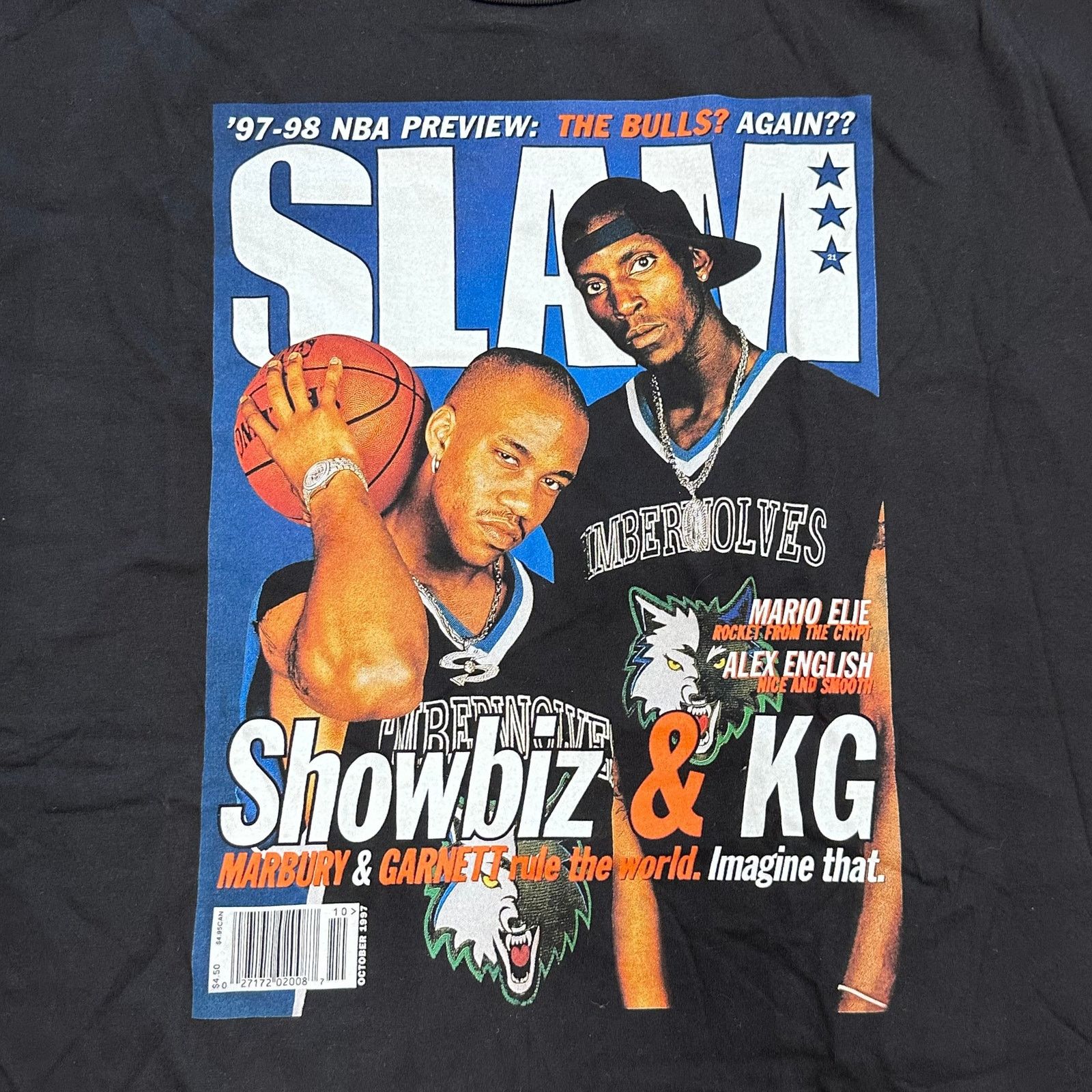 Mitchell & Ness × NBA Mitchell & Ness NBA SLAM Tee Kevin Garnett Stephon Marbury Size US XXL / EU 58 / 5 - 6 Thumbnail