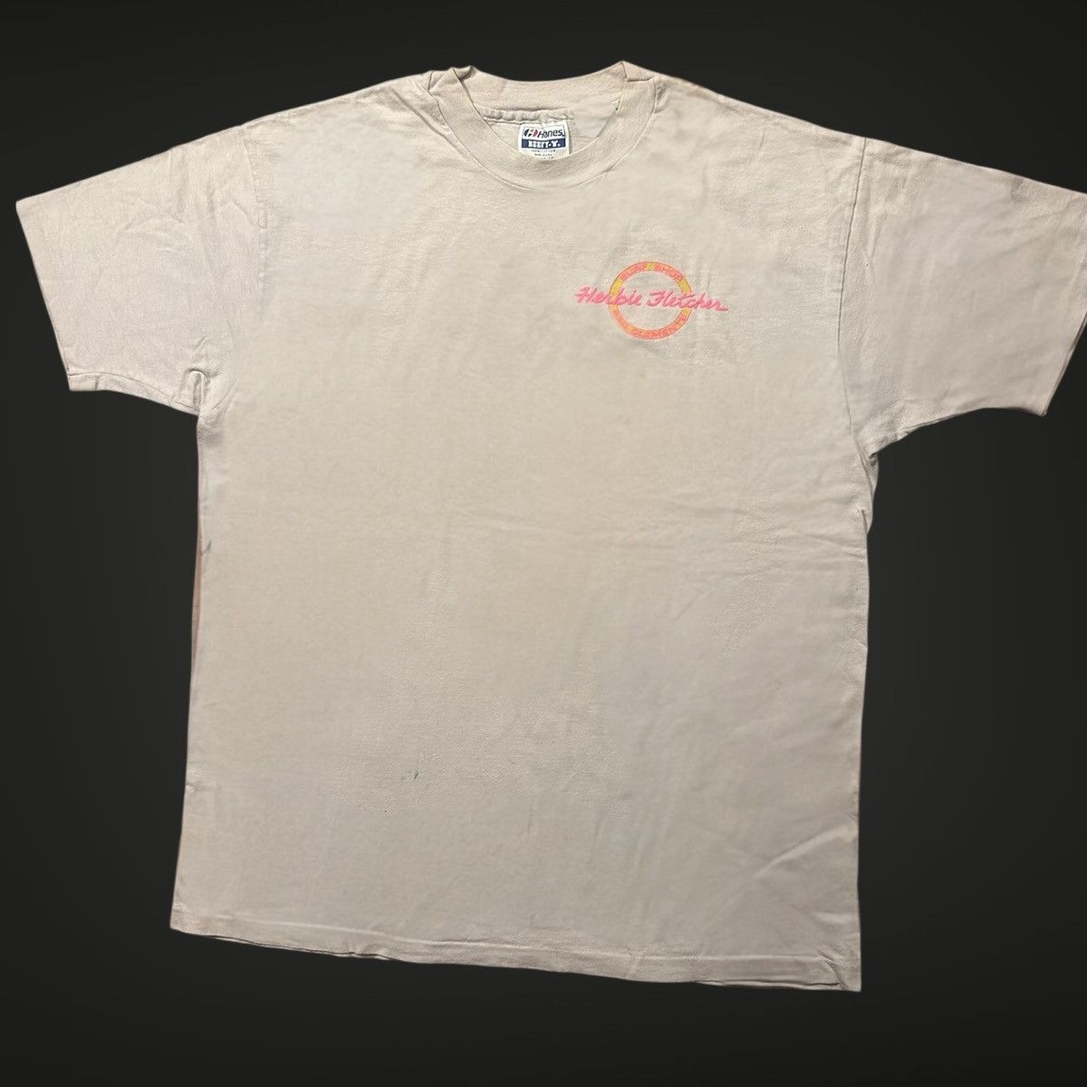 Vintage Vintage 1980s Herbie Fletcher Surf Shop T-Shirt Neon Logo XL Size US XL / EU 56 / 4 - 2 Thumbnail