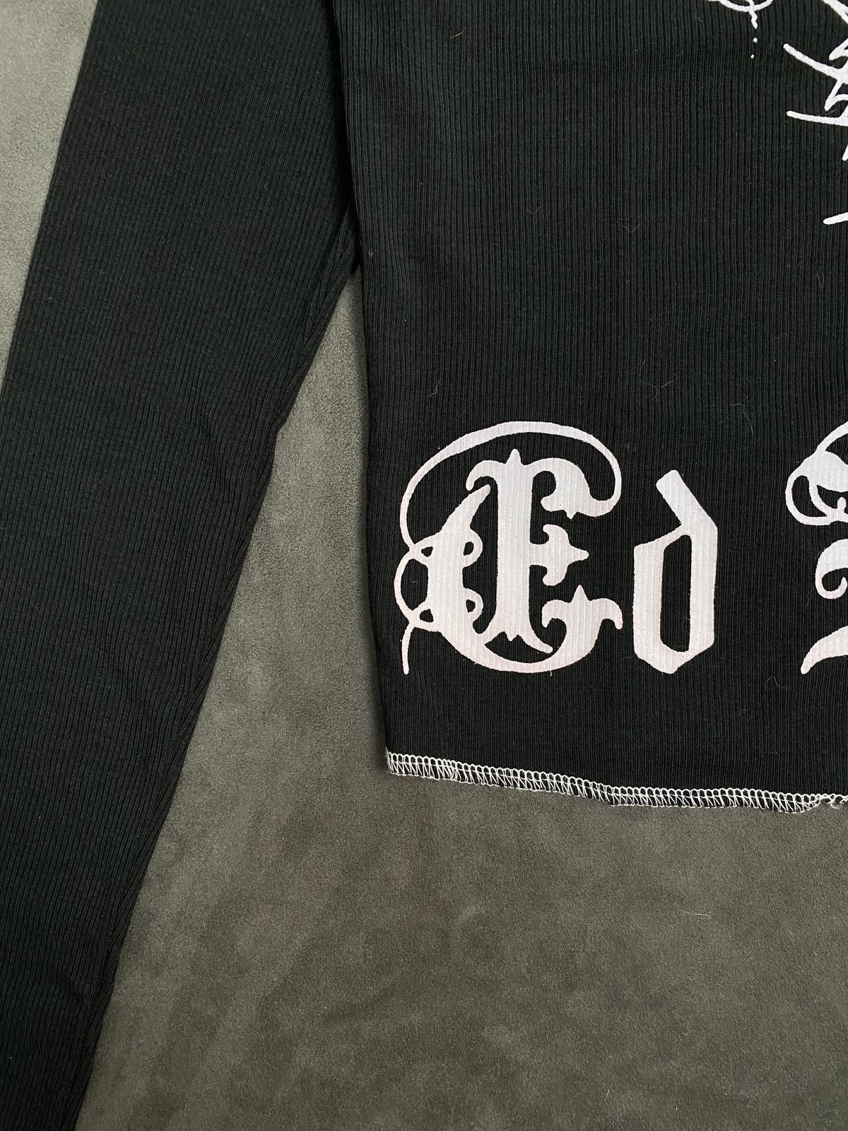 Ed Hardy Ed Hardy Tiger Rose Black Thermal Long Sleeve Notched Tee M Size M / US 6-8 / IT 42-44 - 7 Thumbnail
