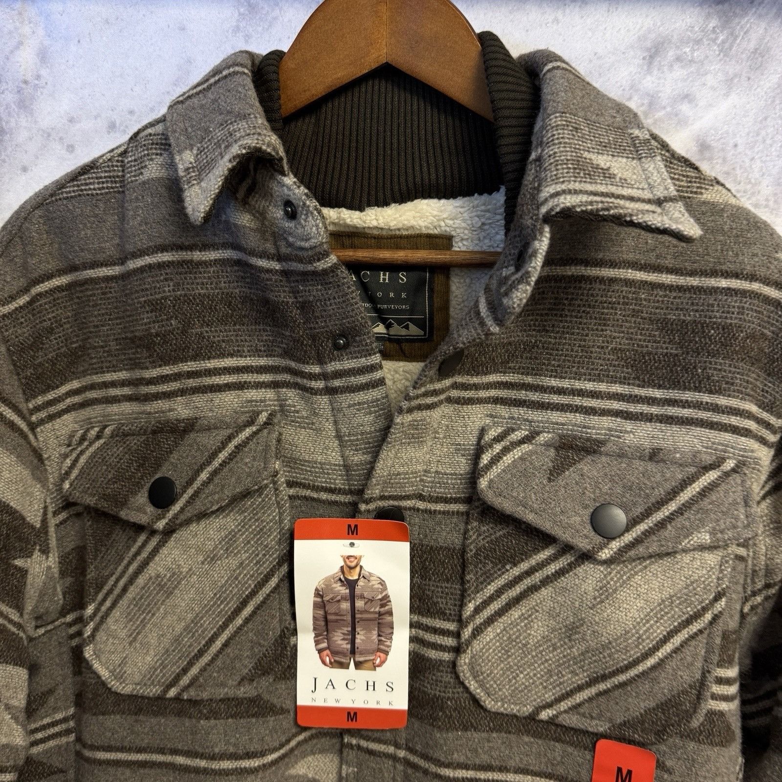 JACHS NY Jachs New York Aztec Jacket Mens Medium Snap Button Sherpa L Size US M / EU 48-50 / 2 - 3 Thumbnail