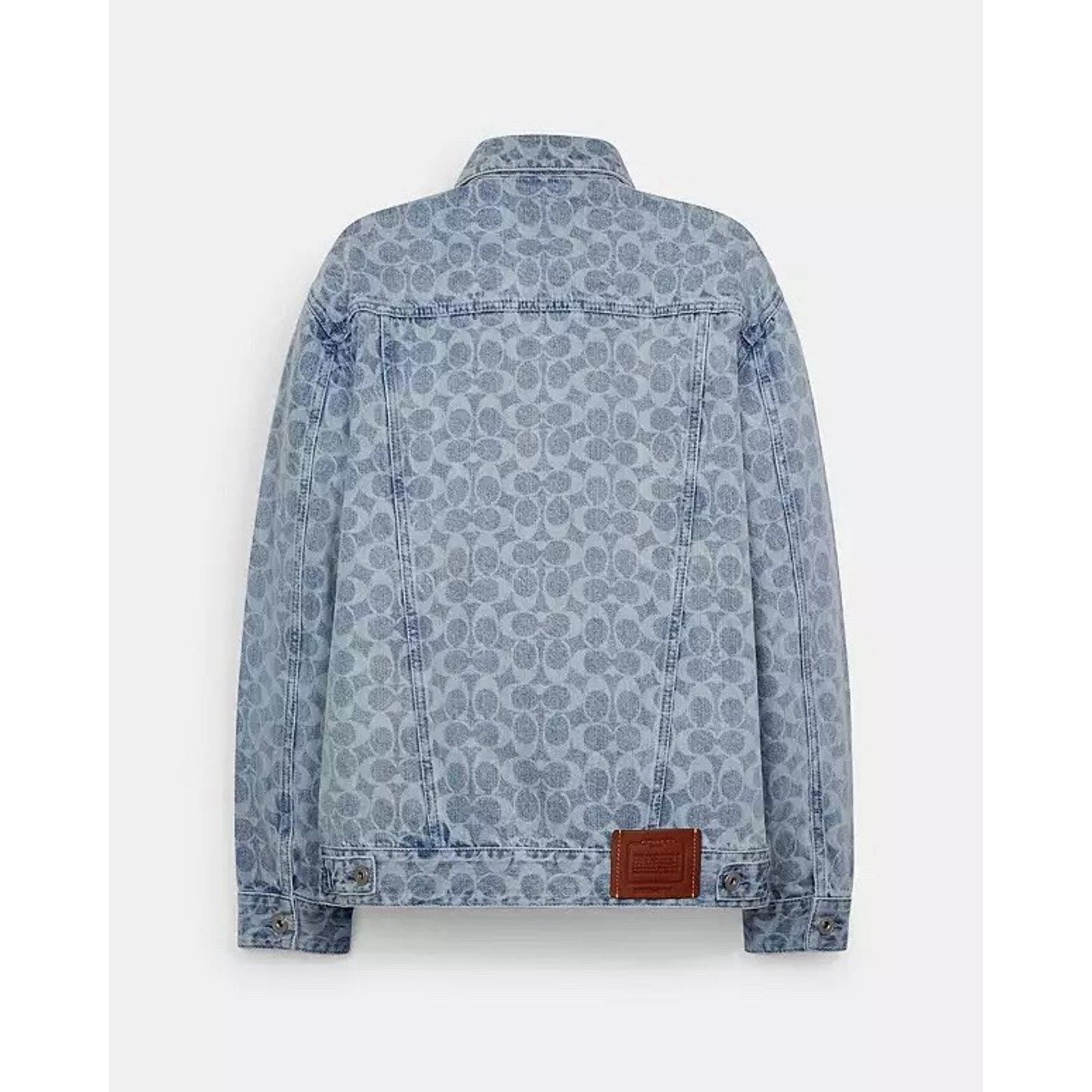 Coach NWT COACH Signature Denim Jacket Woman's C8787 XS Size XS / US 0-2 / IT 36-38 - 8 Thumbnail