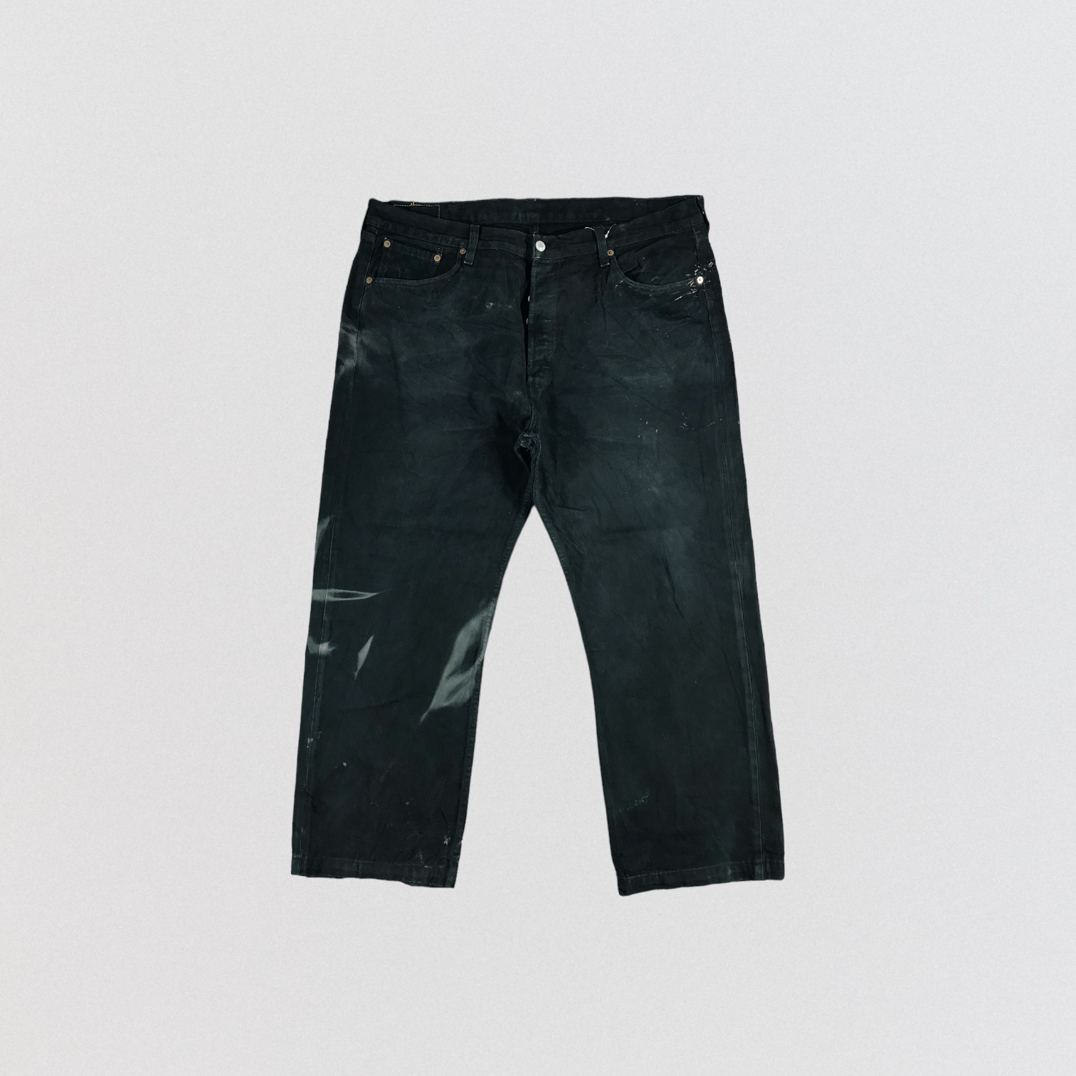 Image of 90's Levis 501 Earth Tone Jeans-Jm2304 in Black, Men's (Size 41)