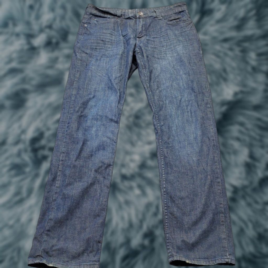 Vintage Urban Pipeline Jeans Men 34/34 Blue Denim Relaxed Stretch Dark Wash Straight Leg - Mens Size 34 Jeans Blue Denim Relaxed Stretch Straight Leg Size US 34 / EU 50 - 1 Thumbnail