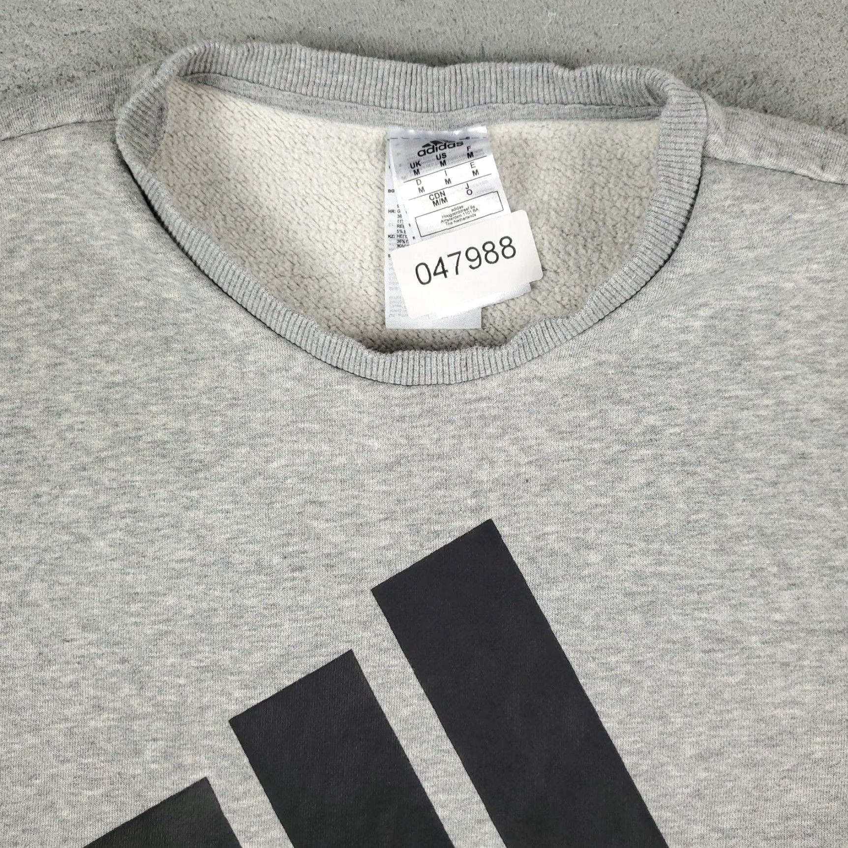 Adidas Adidas Mens Medium Gray Casual Pullover Sweatshirt Size US M / EU 48-50 / 2 - 2 Thumbnail