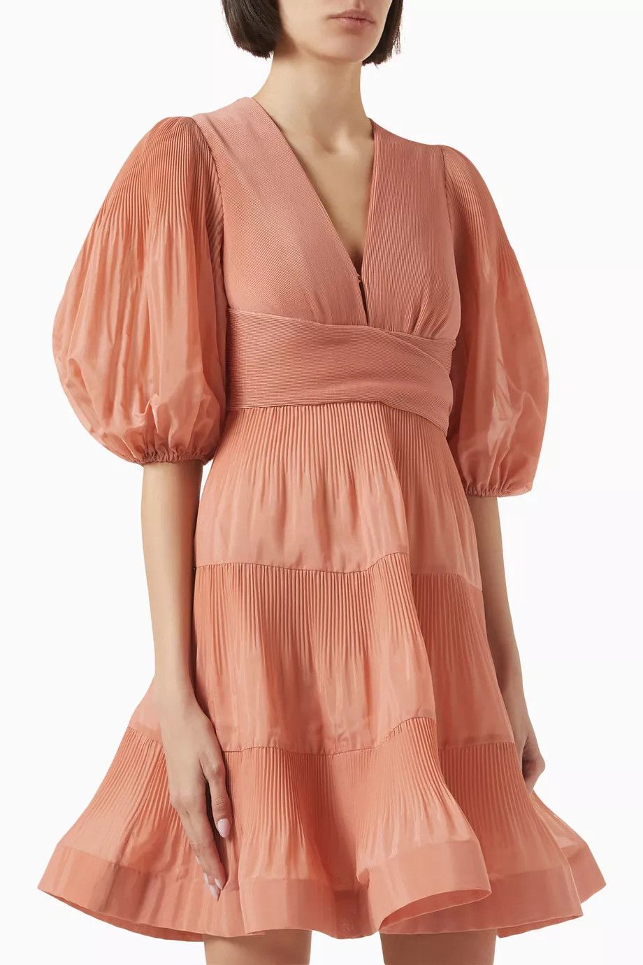 Zimmermann Pleated Mini Dress Size S / US 4 / IT 40 - 1 Thumbnail