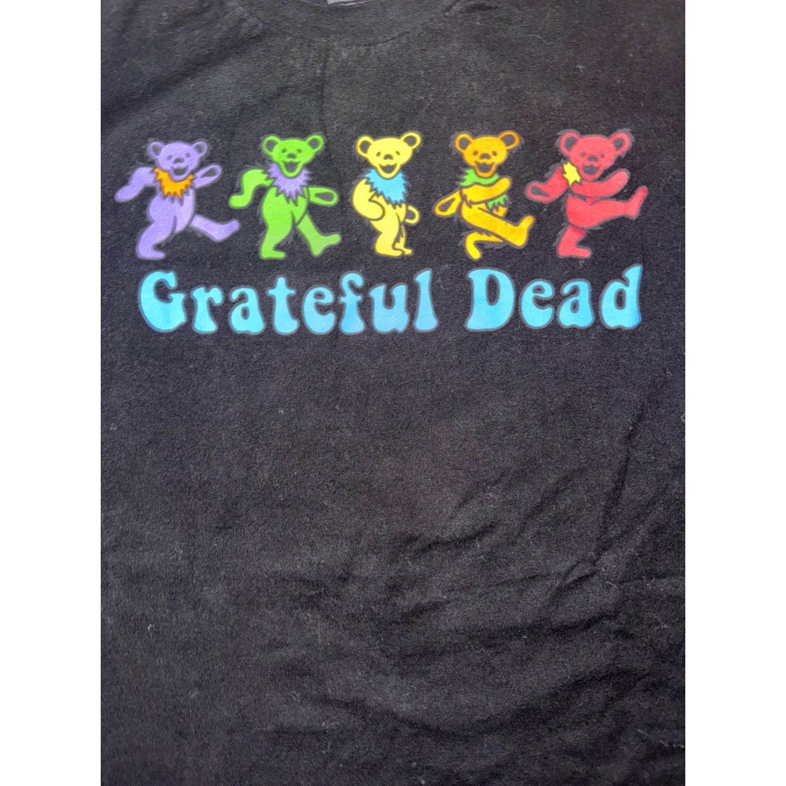 Vintage VINTAGE Grateful Dead Dancing Bears Graphic T-Shirt Black Large Mens T-Shirt Band Graphic Print 21x28 70s 80s Mens Size US L / EU 52-54 / 3 - 2 Thumbnail