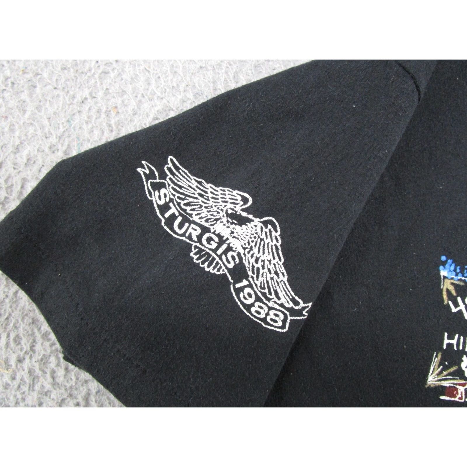 Jerzees VINTAGE 1988 Bikers Shirt Sturgis Double-Sided 80s Shirt Size L Nike Size US L / EU 52-54 / 3 - 3 Thumbnail