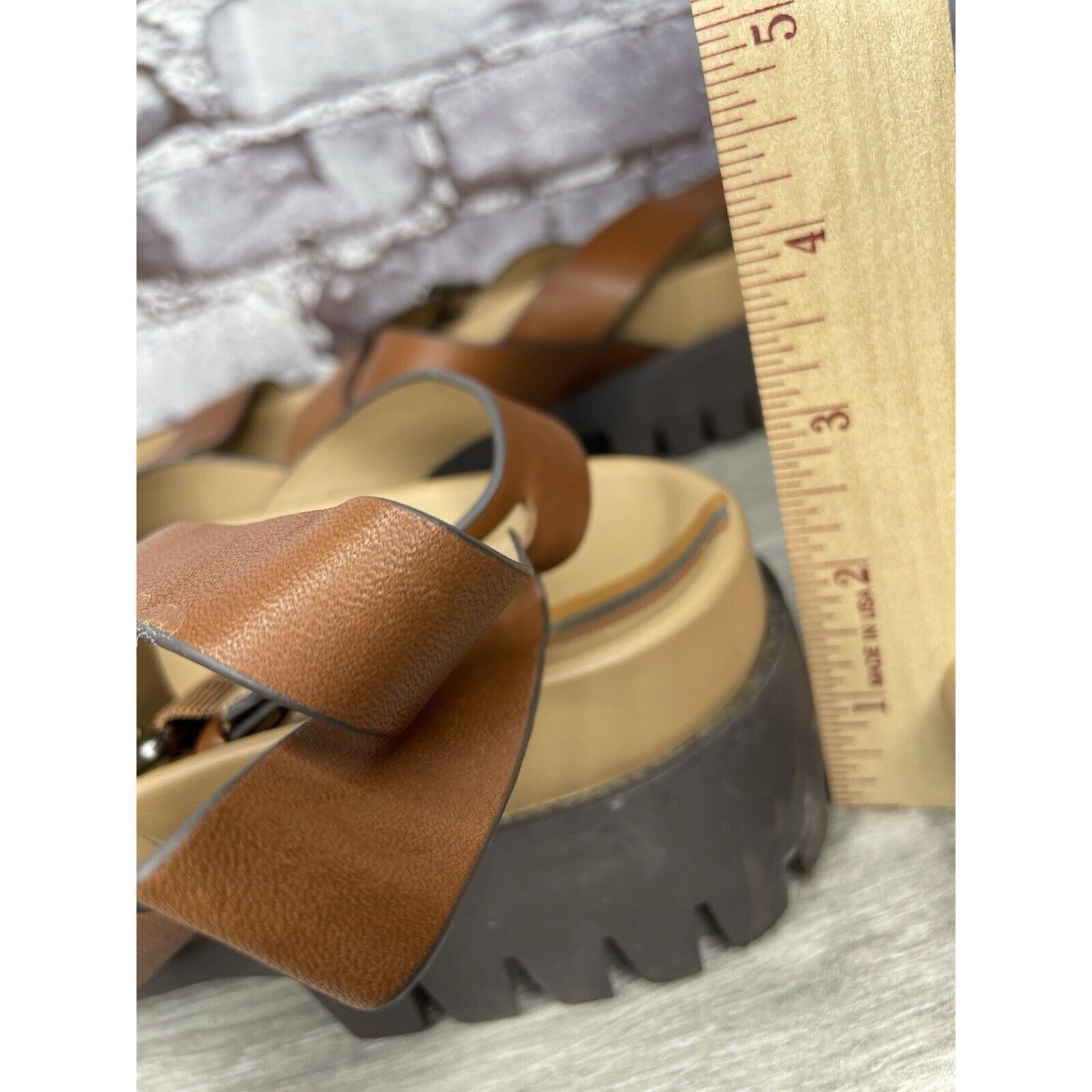 Sam Edelman Sam Edelman Eleanora Brown Leather Lug Sole Strap Sandals Wo Size US 11 / IT 41 - 16 Thumbnail