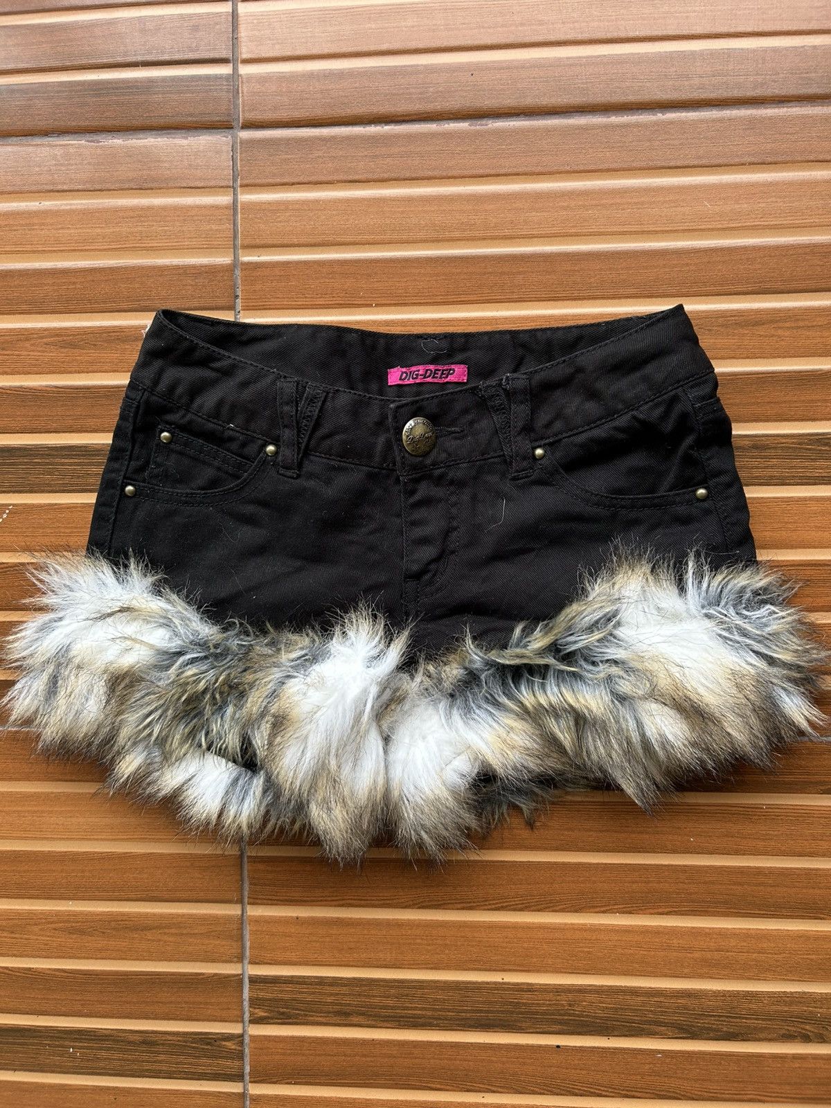 Isamu Katayama Backlash × Japanese Brand Dig deep japanese fur denim short wash Ifsixwasnine kmrii Size 29" - 5 Thumbnail