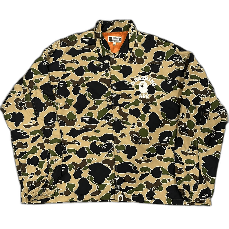 Bape Bape Camouflage Thin Nylon Coach Jacket Size US XXL / EU 58 / 5 - 1 Thumbnail