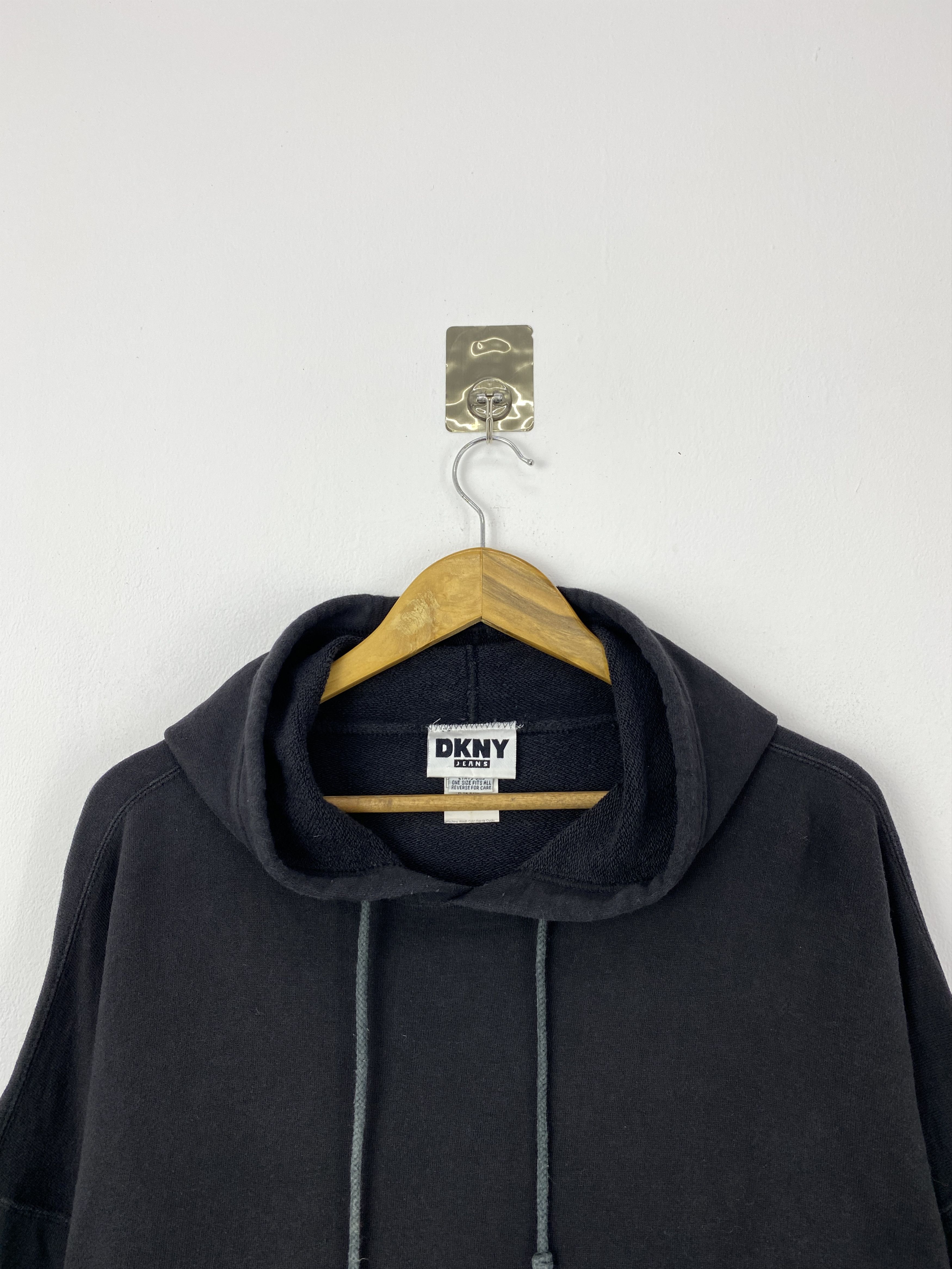 DKNY Vintage 90s DKNY Usa Big Logo Pullover Hoodie SH0097 Size US XXL / EU 58 / 5 - 4 Thumbnail