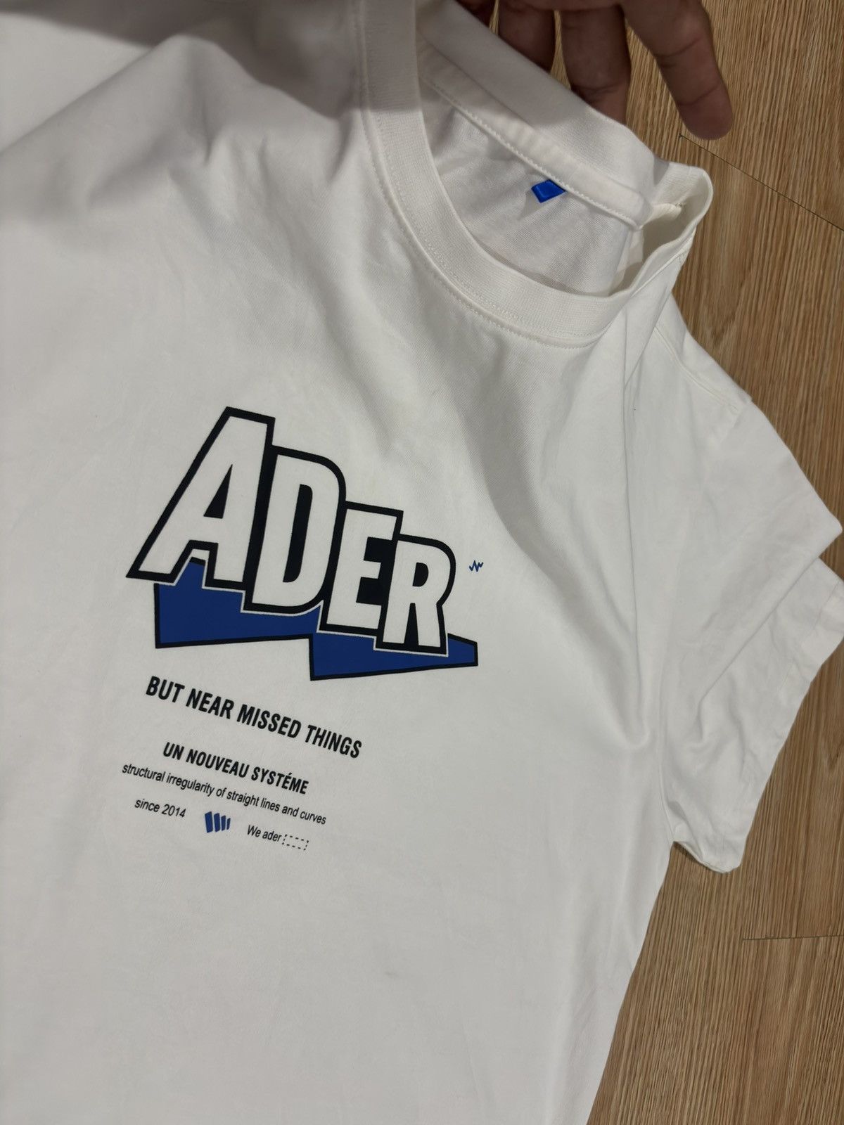 Ader Error Ader 2021 Spring Summer White Tee Size US M / EU 48-50 / 2 - 4 Thumbnail
