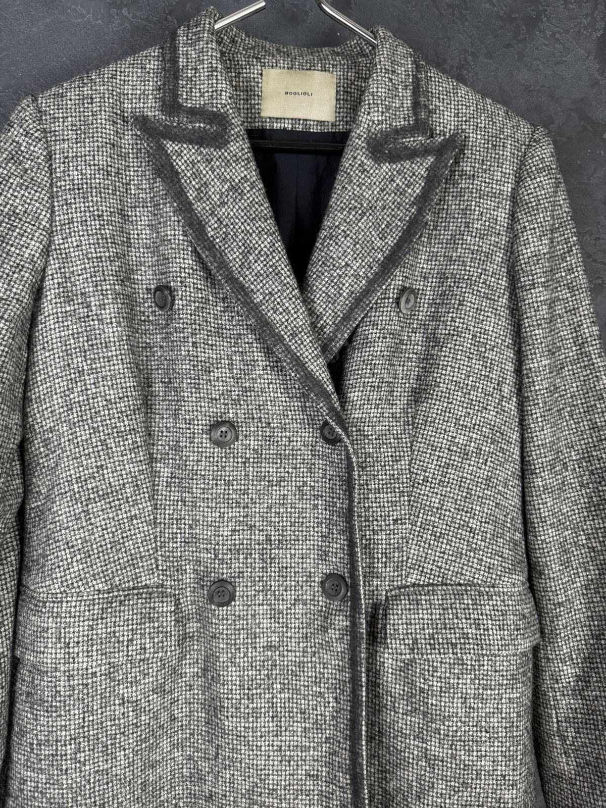 Boglioli BOGLIOLI Women’s Double - Breasted Wool Blazer Jacket Italy Size L / US 10 / IT 46 - 3 Thumbnail
