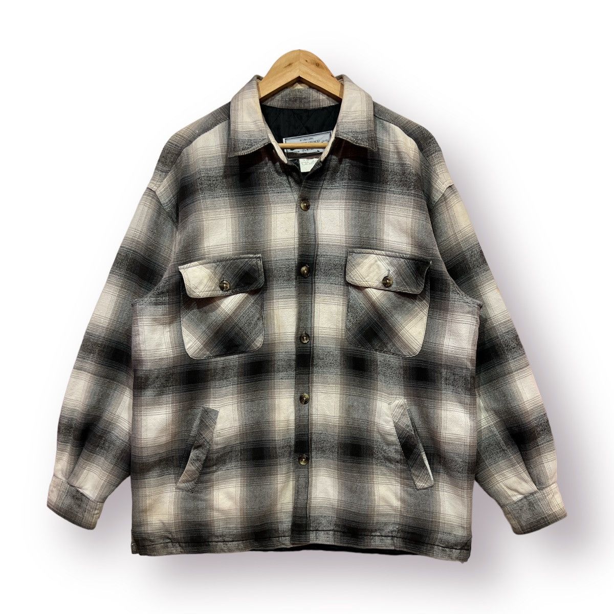SEAHOP WORKERS SHADOW PLAID JACKET