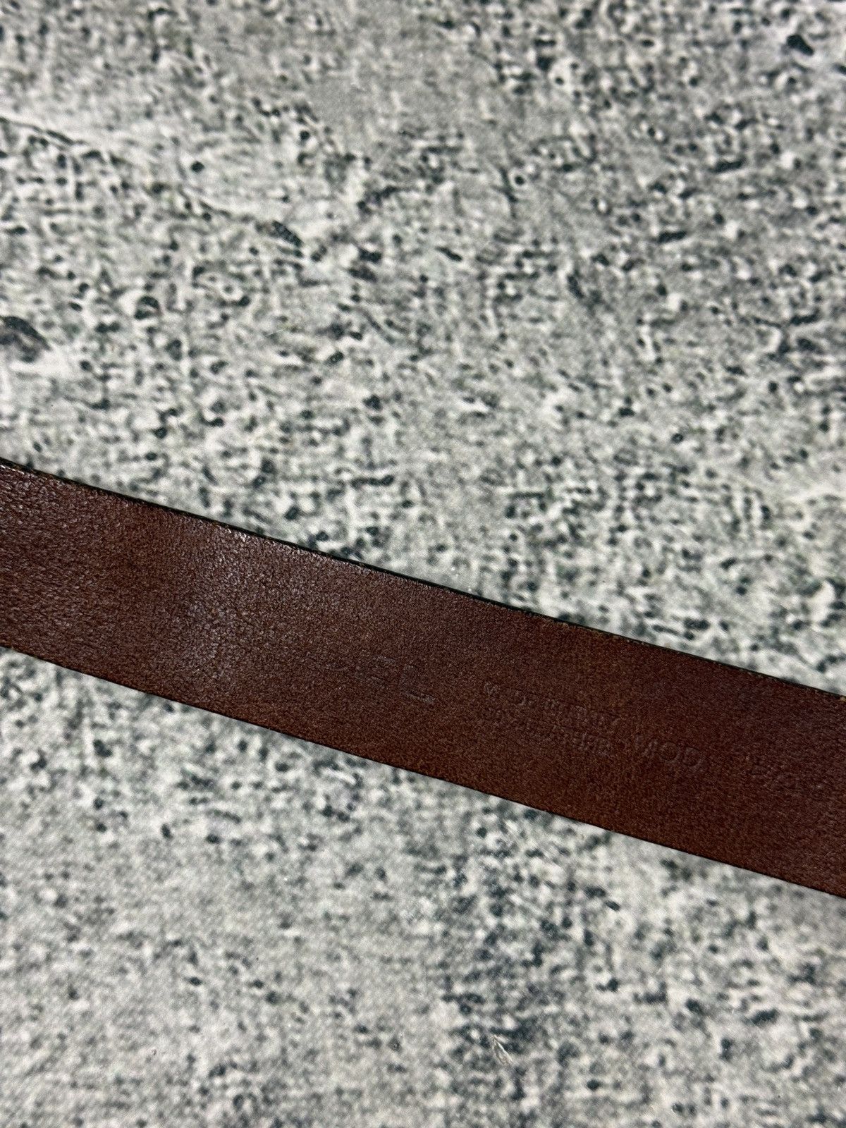 Diesel Diesel leather belt big buckle Y2K brown vintage Size 36 - 6 Thumbnail
