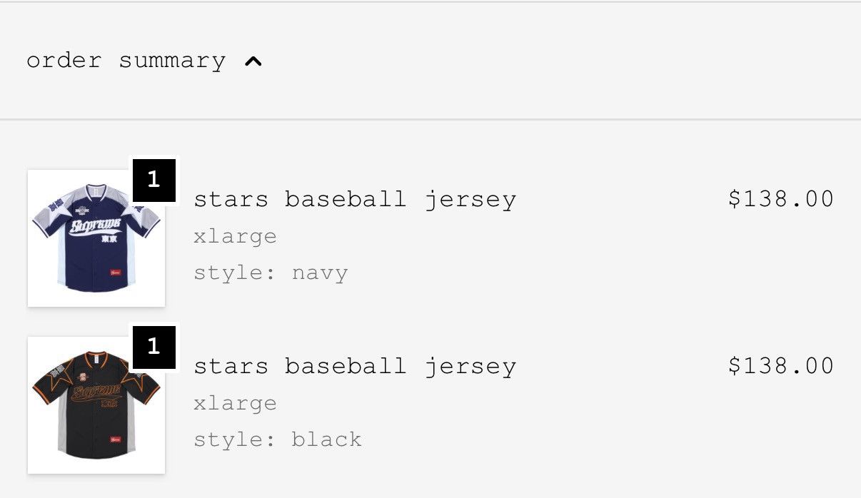 Supreme Supreme Stars Baseball Jersey XL Navy PREORDER Size US XL / EU 56 / 4 - 4 Thumbnail