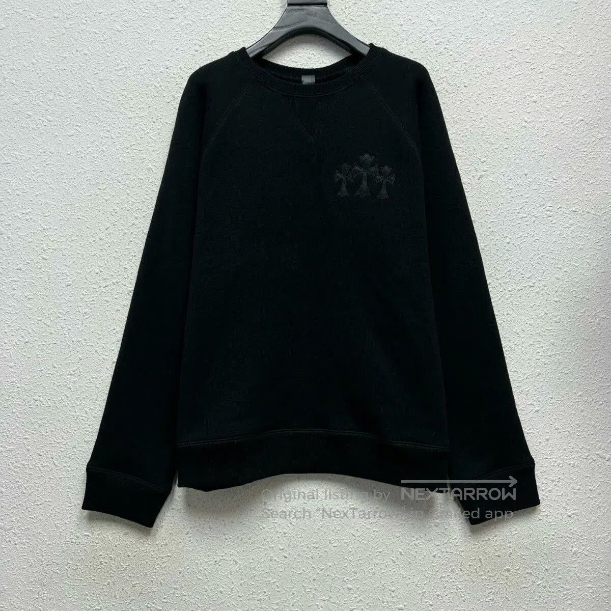 Chrome Hearts Chrome Hearts Black Cross Embroidered Sweatshirt. Size US L / EU 52-54 / 3 - 1 Thumbnail