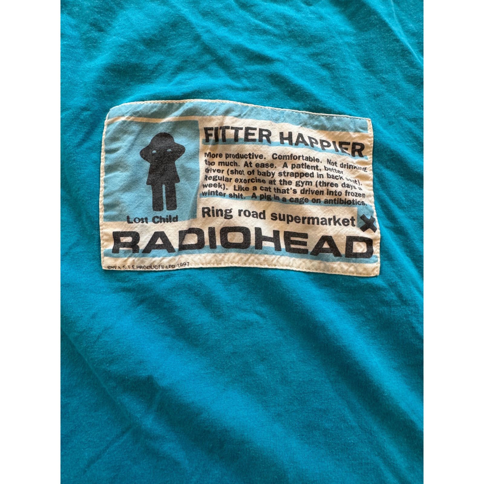 Other WASTE PRODUCT Radiohead OK Computer Tour Blue Tee Unisex XL Size US XL / EU 56 / 4 - 3 Thumbnail