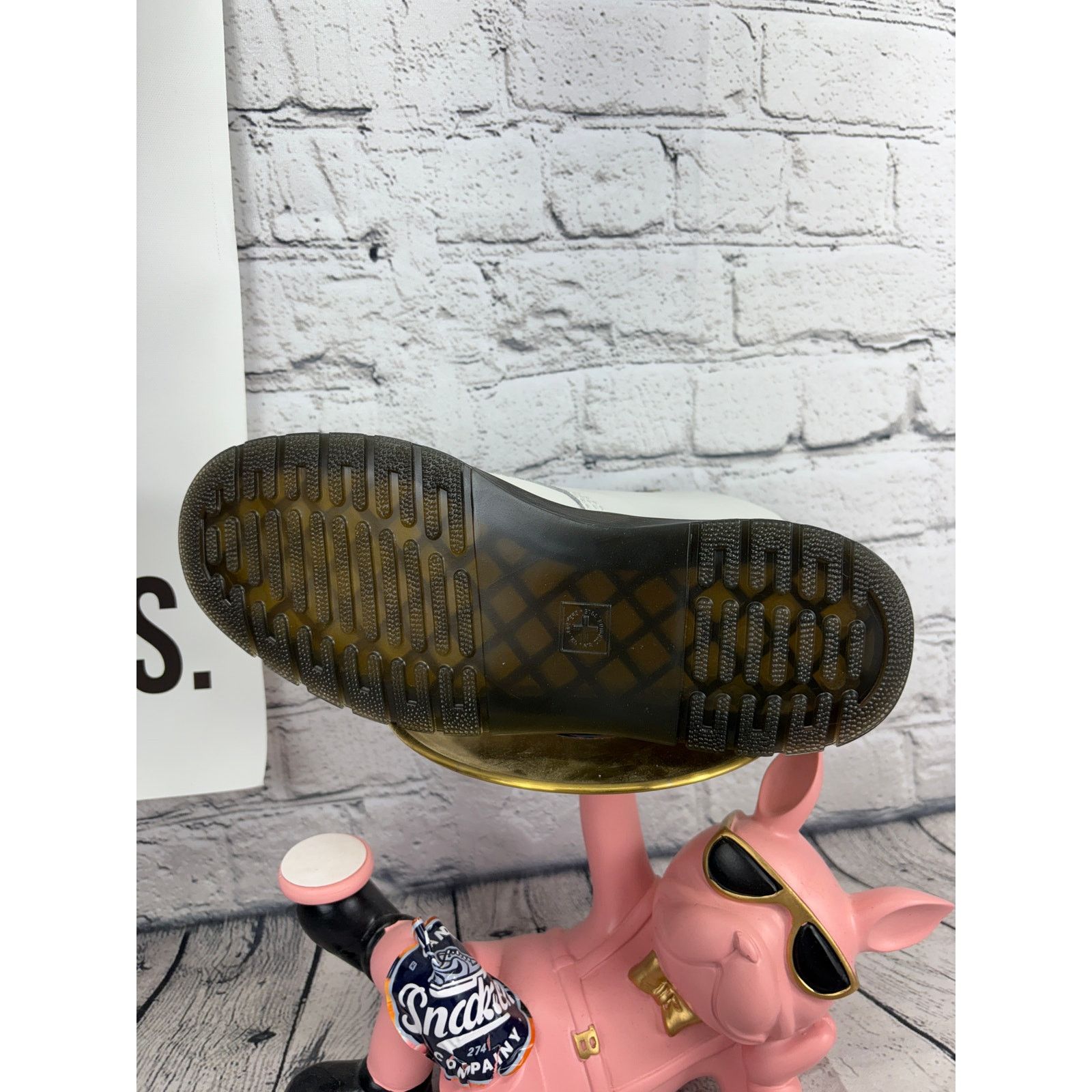 Dr. Martens Dr Martens Zavala Combat Boots Womens 8 White Black Leather Size US 8 / IT 38 - 8 Thumbnail