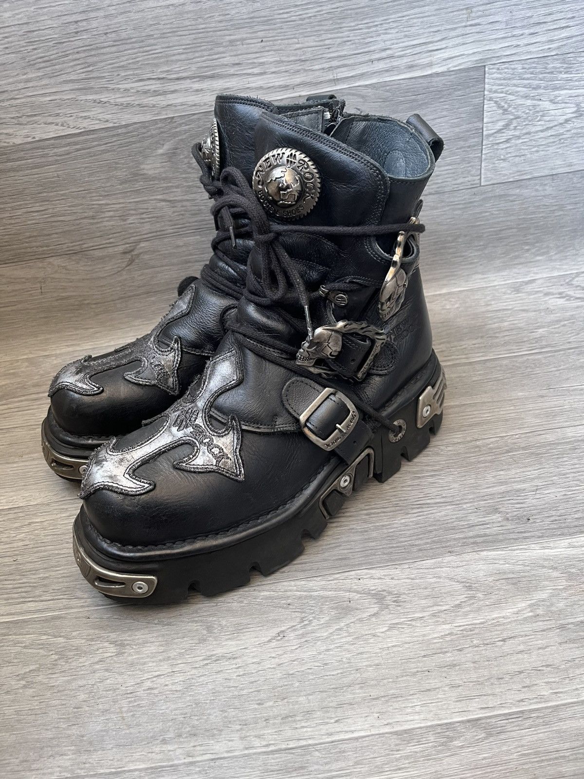 New Rock New rock reactor gothic boots sz 40 Size US 7 / EU 40 - 1 Thumbnail