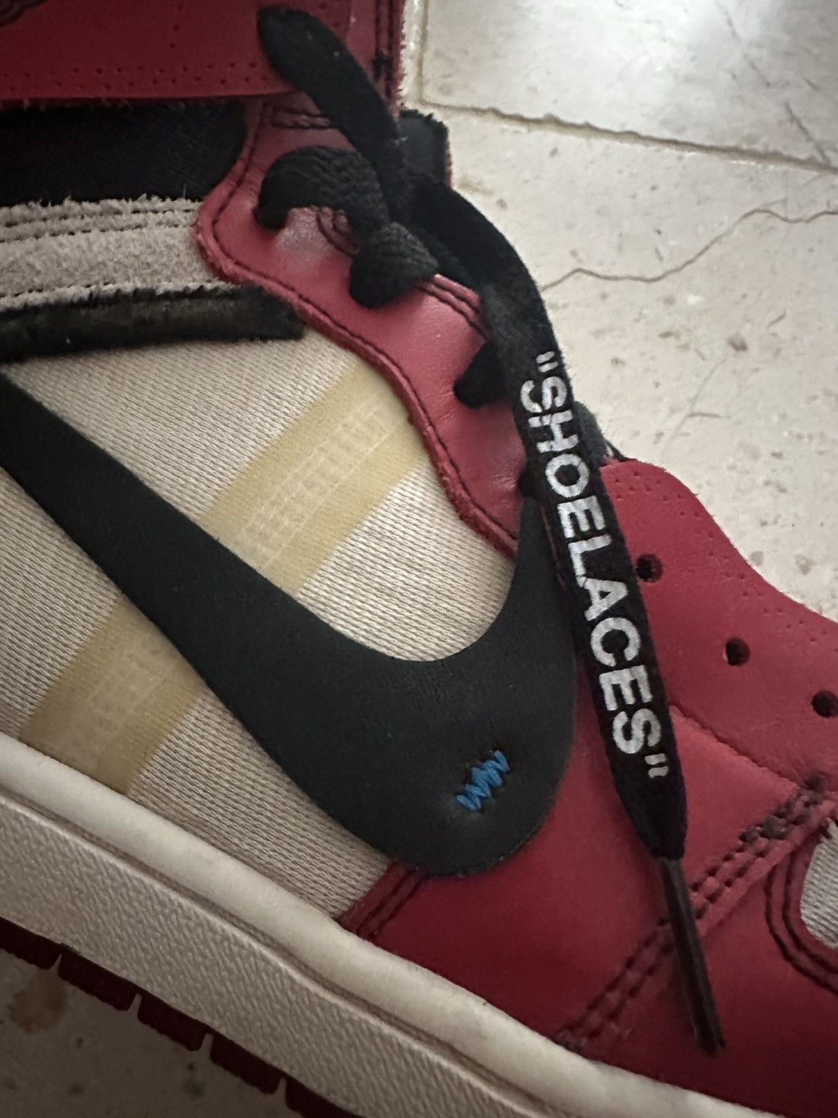 Jordan Brand × Off-White Jordan 1 Retro OG x Off White Chicago Size US 9.5 / EU 42-43 - 8 Thumbnail