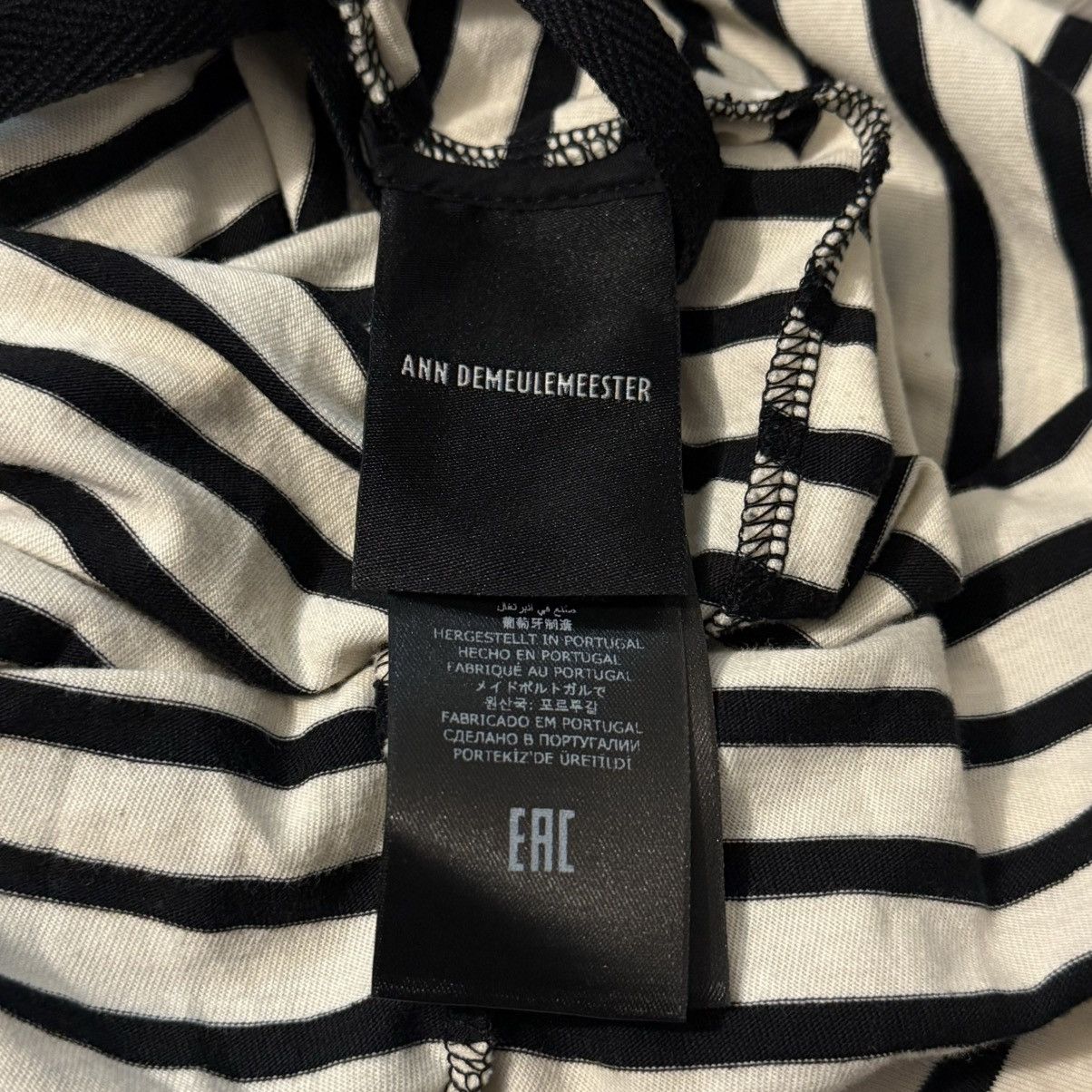 Ann Demeulemeester Ann Demeulemeester Aimar Striped Tee Size US M / EU 48-50 / 2 - 4 Thumbnail