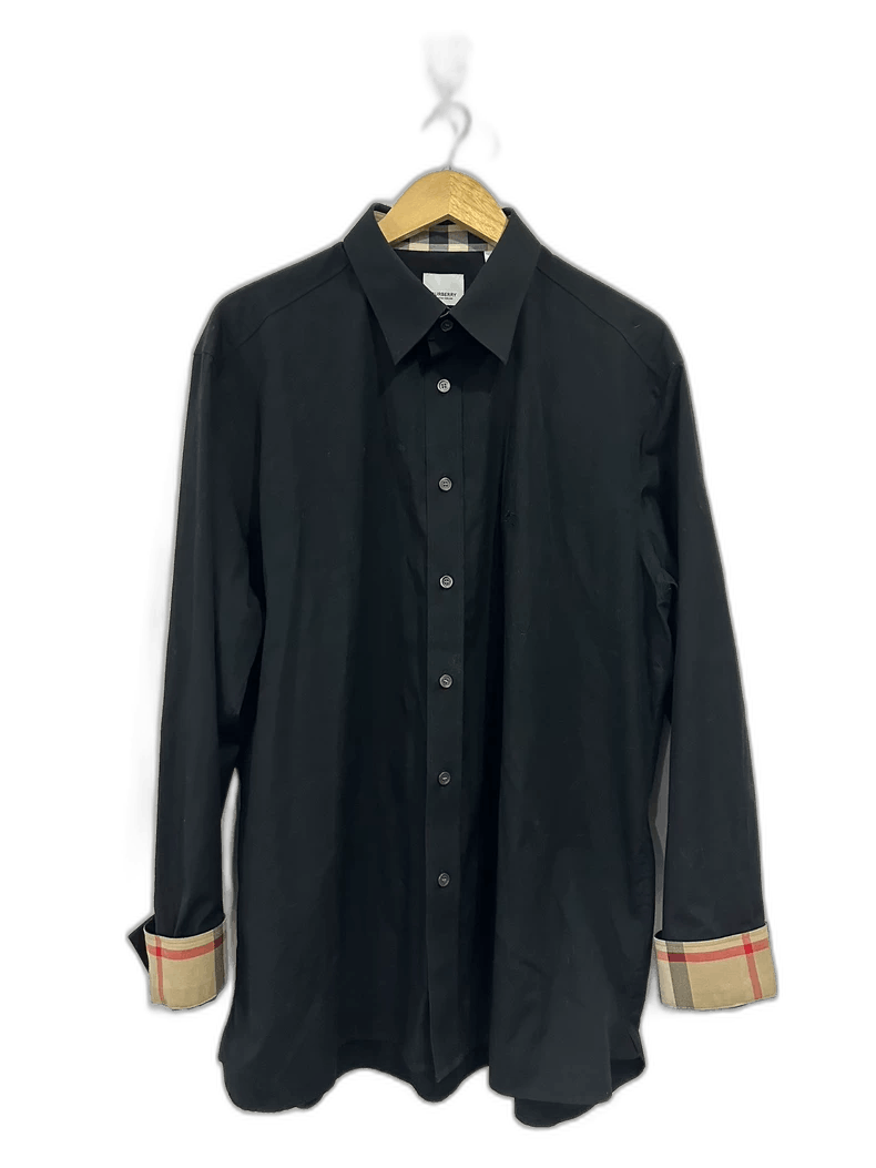 Burberry Burberry Black Plaid Cuff Button-Up Shirt Size US XXL / EU 58 / 5 - 1 Thumbnail
